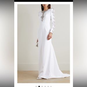 Jenny packham white dress with stones worn once size uk6